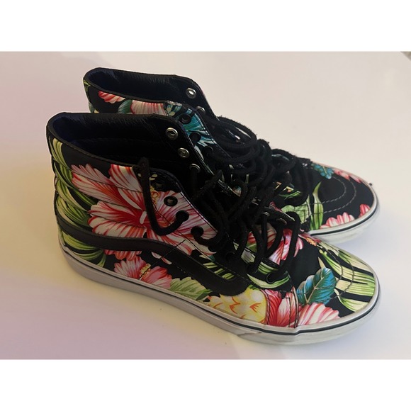Vans Shoes - Vans SK8 Hi Tropical Floral High Top Sneakers Women 7.5 Men 6